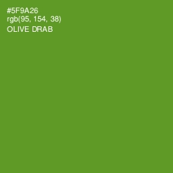 #5F9A26 - Olive Drab Color Image